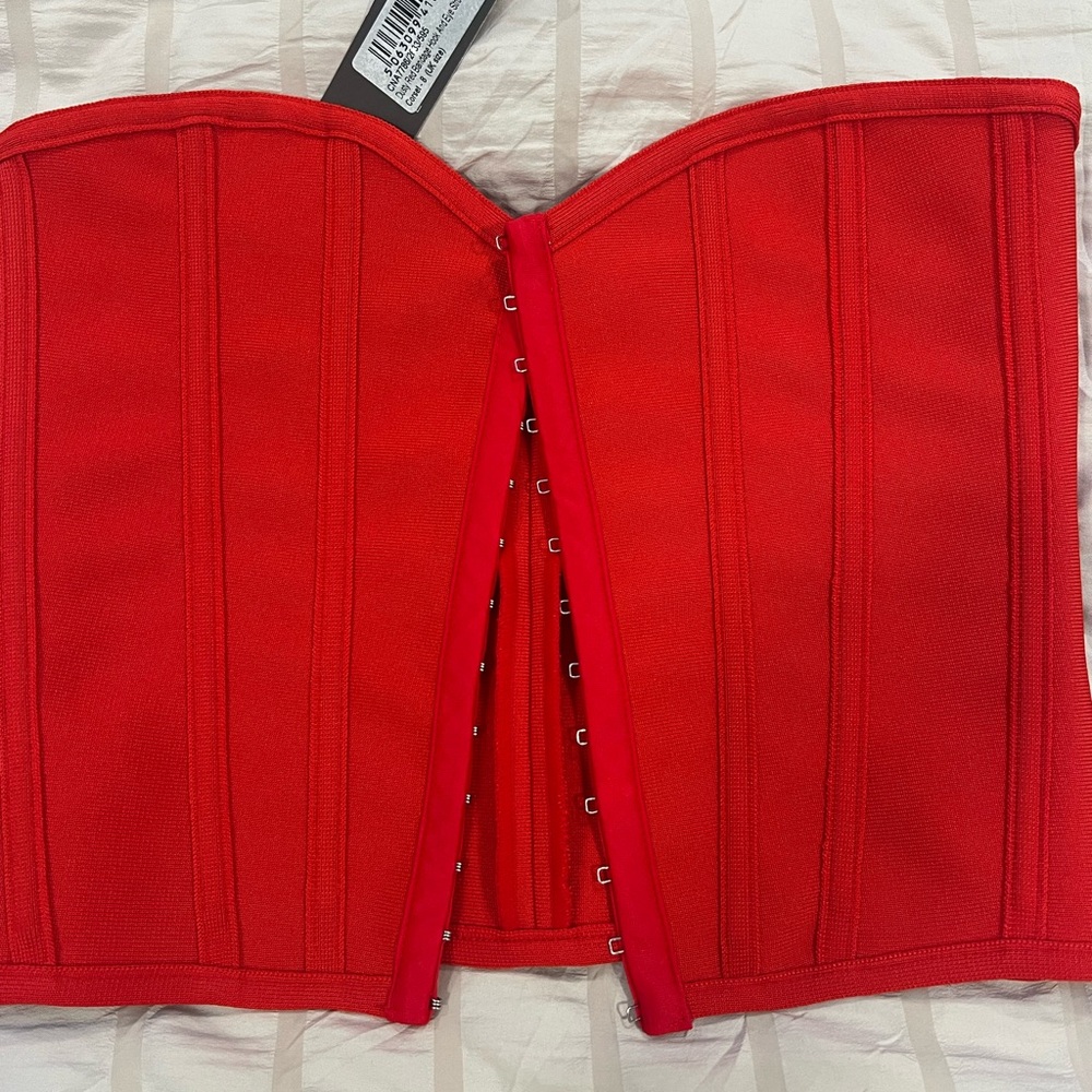 REVOLVE Red Corset Top